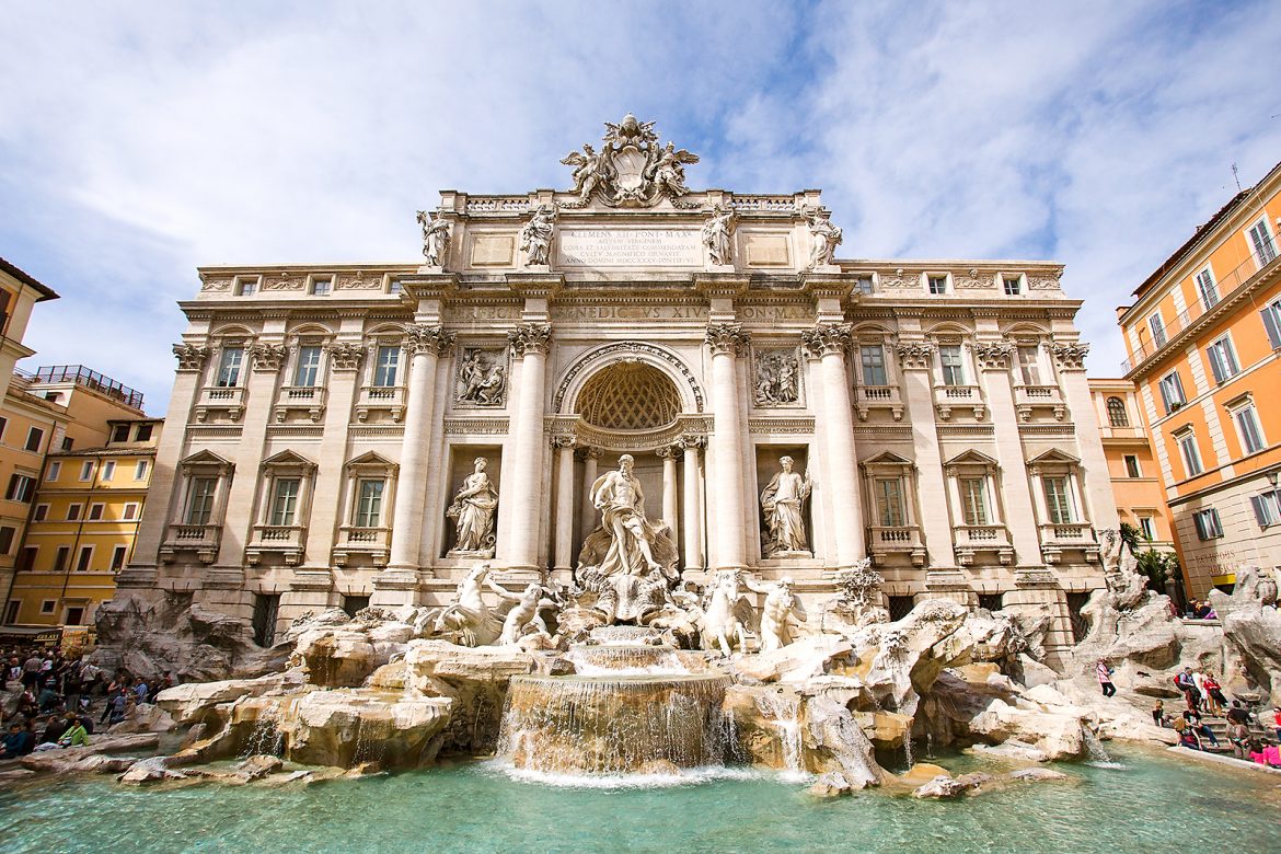 Trevi Fountain located in Rome